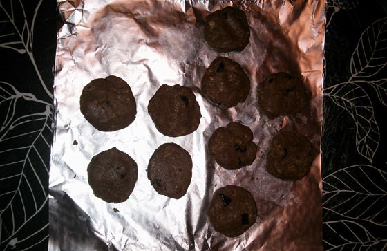 Cookies protéinés cuits